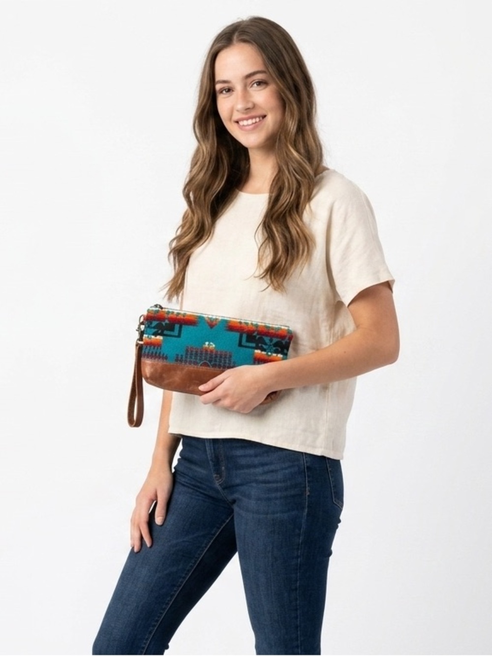 Pendleton Wool & Leather Clutch label non-made objects